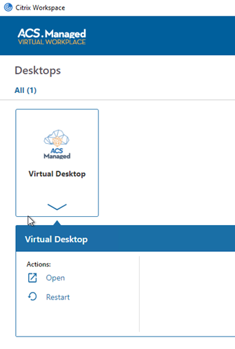 CitrixWorkspaceDesktopStart